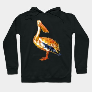 Pelican watercolor painting Hoodie